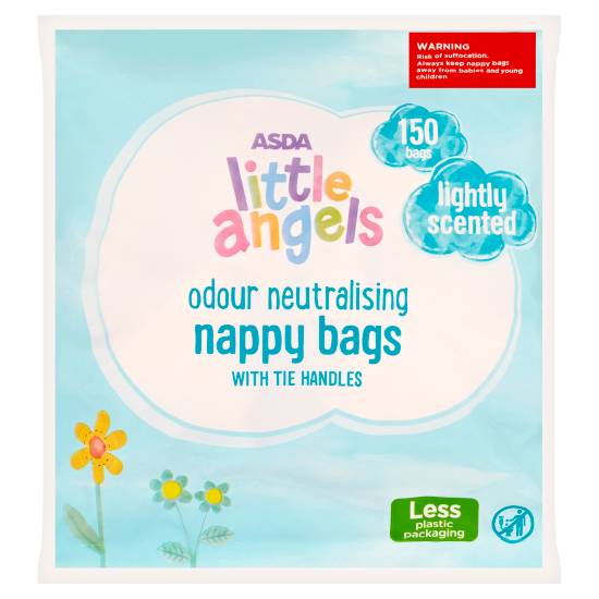 ASDA Little Angels Nappy Bags With Tie Handles