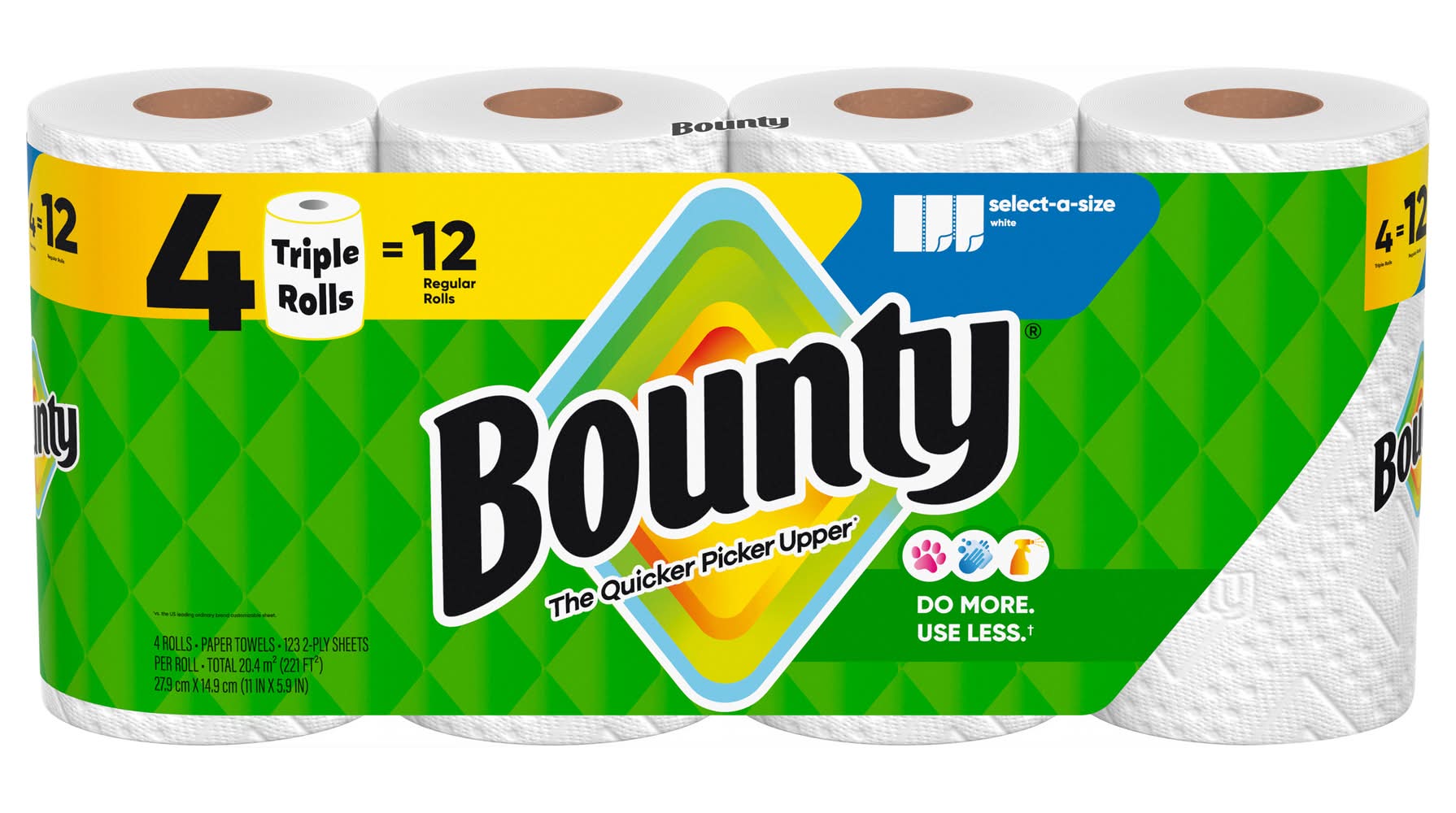 Bounty Paper Towels Rolls (4 ct)