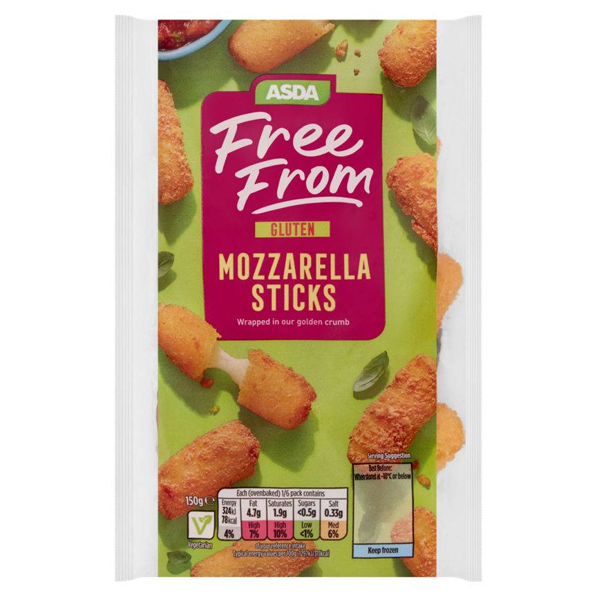 ASDA Free From Mozzarella Sticks