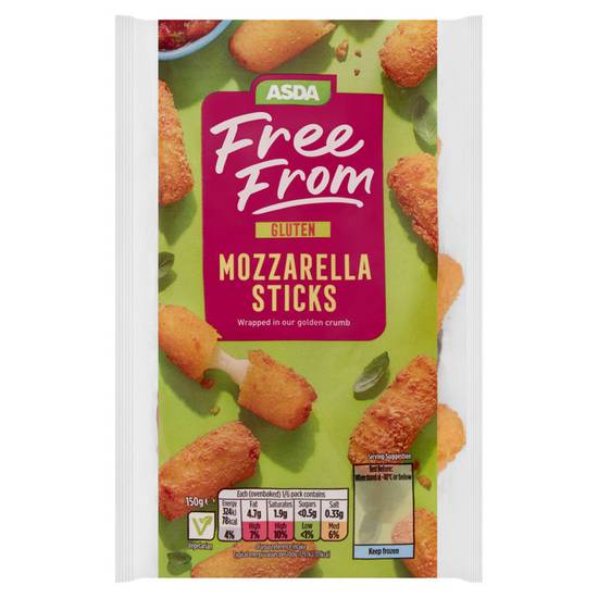 Asda Free From Mozzarella Sticks 150g