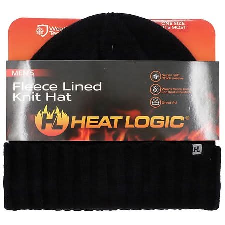 Heat Logic Fleece Lined Knit Hat, Men, OSFM