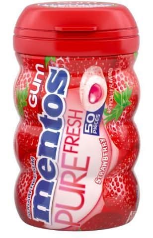 Mentos Gum Strawberry 50 Count