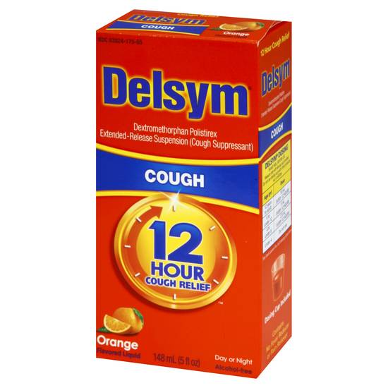 Delsym 12 Hour Orange Flavored Cough Suppressant (5 fl oz)