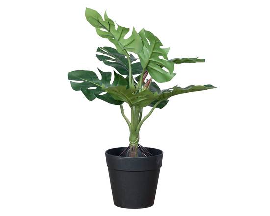 Outzen planta con maceta artificial croton c (30 cm alto)