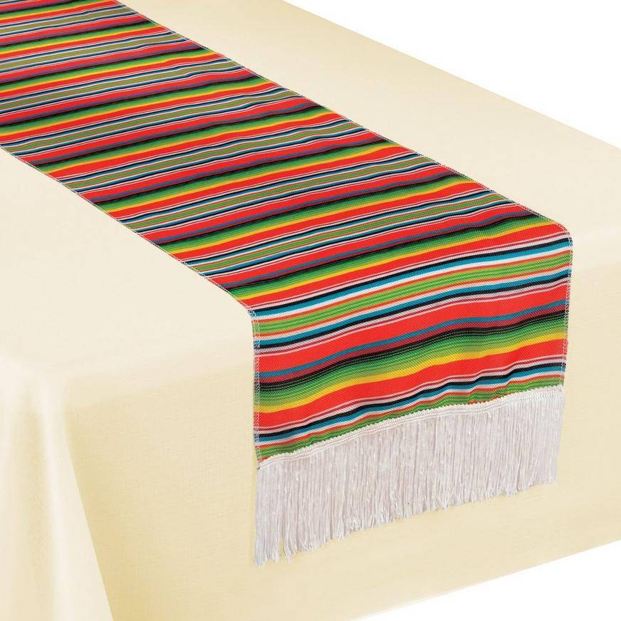 Party City Serape Striped Table Runner (14 inch x 72 inch)