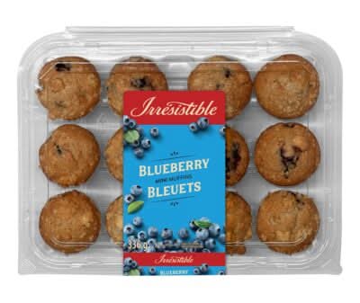 Irresistibles Bleuets Mini Muffins, Blueberry (336 g)