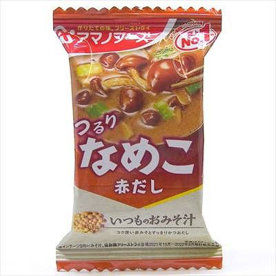 アサヒグループ食品　アマノフーズ　いつものおみそ汁　なめこ　赤だし　８ｇ