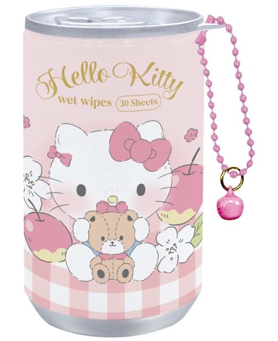 Hello Kitty易開罐濕紙巾-30抽