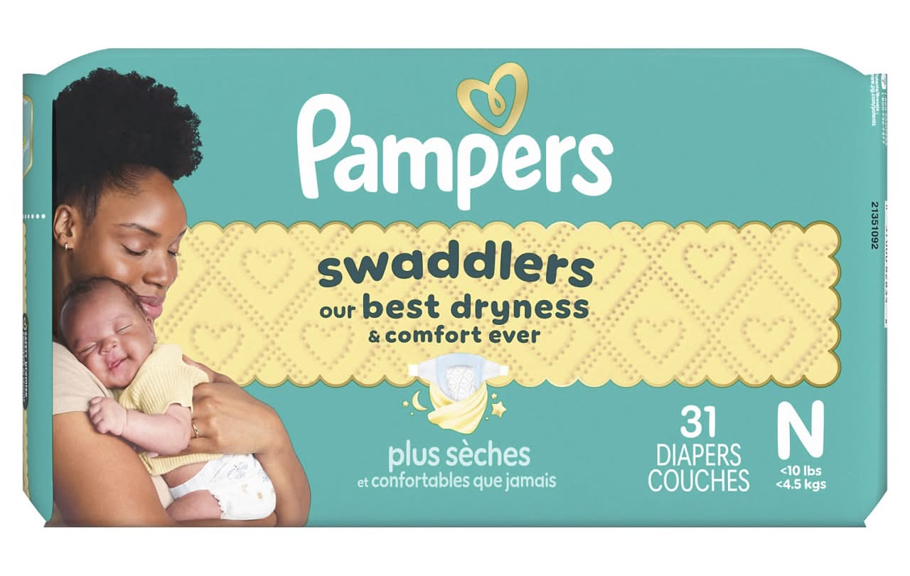 Pampers Swaddlers Diapers, Size 0