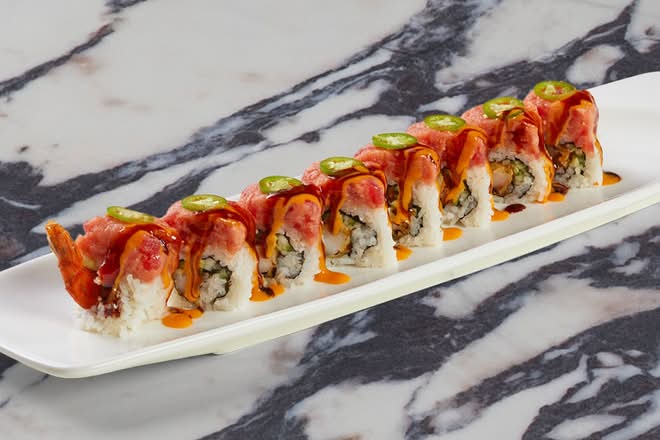 Shrimp Tempura & Spicy Tuna (8)