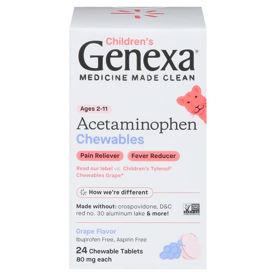 Genexa Acetaminophen Children's Grape Flavor (24 ct)