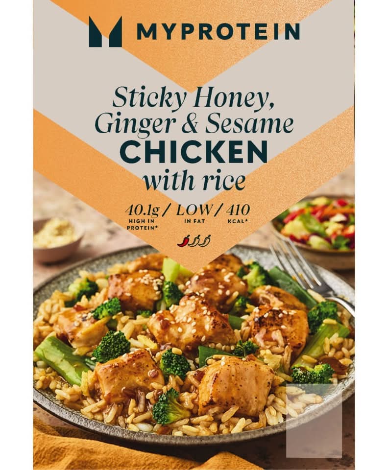 Myprotein Sticky Honey Ginger & Sesame Chicken With Rice (350g)