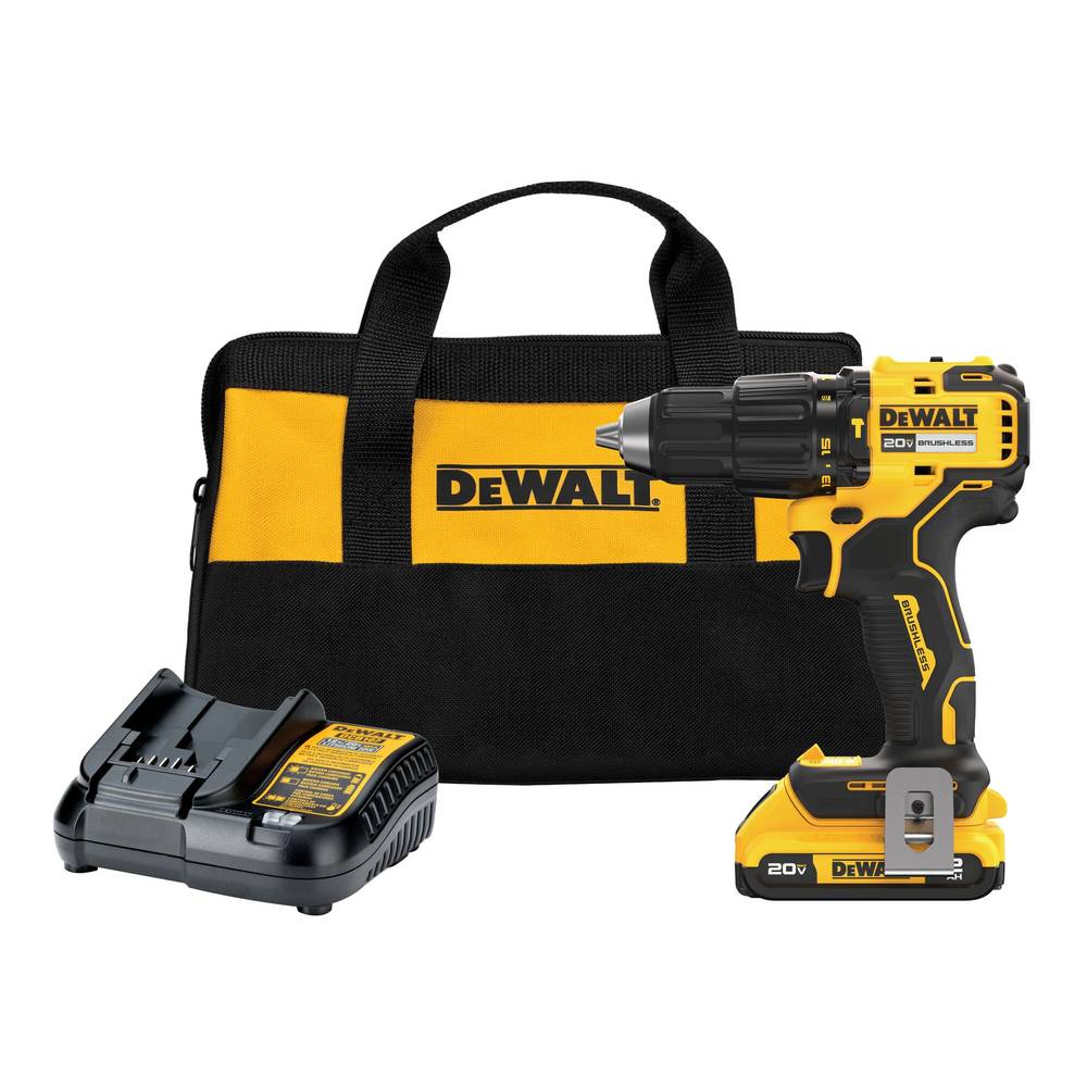 DEWALT 1/2-in 20-volt Max Variable Speed Brushless Cordless Hammer Drill (1-Battery Included) | DCD798D1