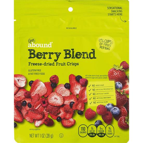 Gold Emblem Abound Berry Blend Freeze-Dried Fruit Crisps, 1 oz
