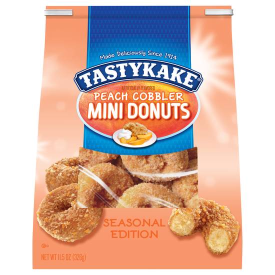 Tastykake Spring Edition Peach Cobbler Mini Donuts (11.5 oz)