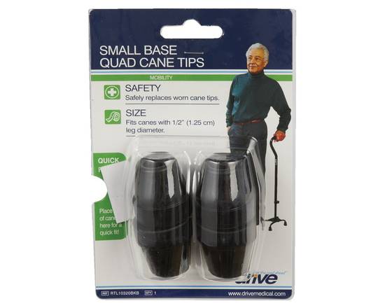 Drive Medical · Small base quad cane tips (2 units)