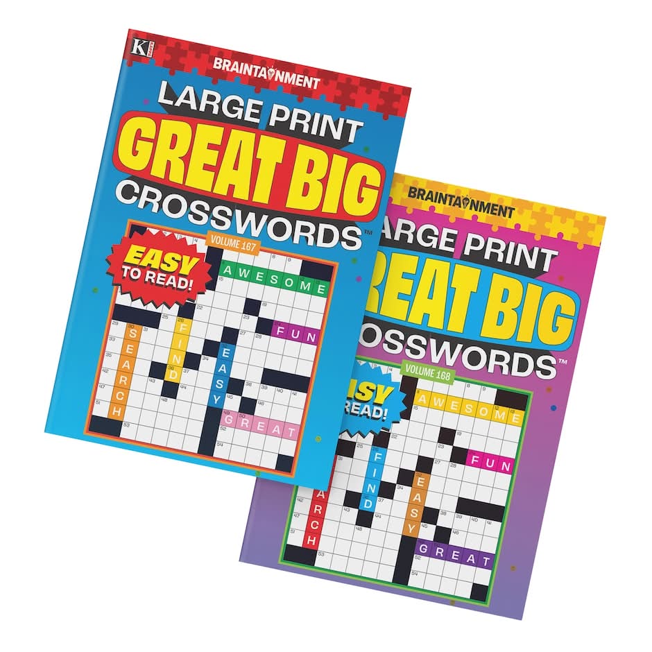 Kappa Braintainment Great Big Crosswords, Assorted Volumes