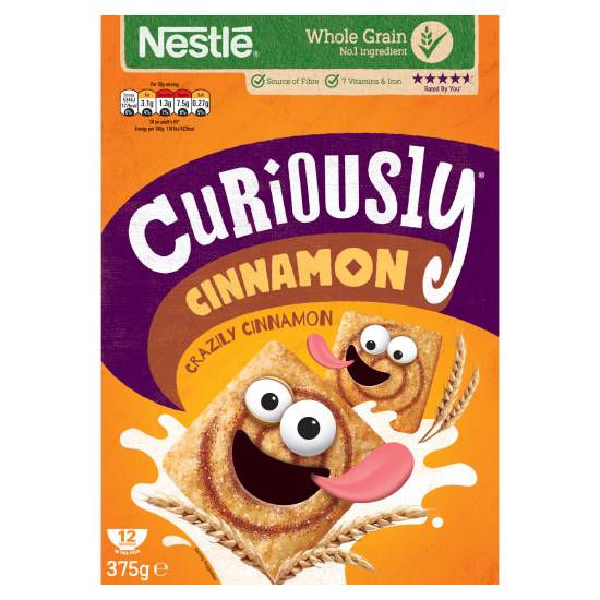 Curiously Cinnamon Taste Squares Cereal (375g)