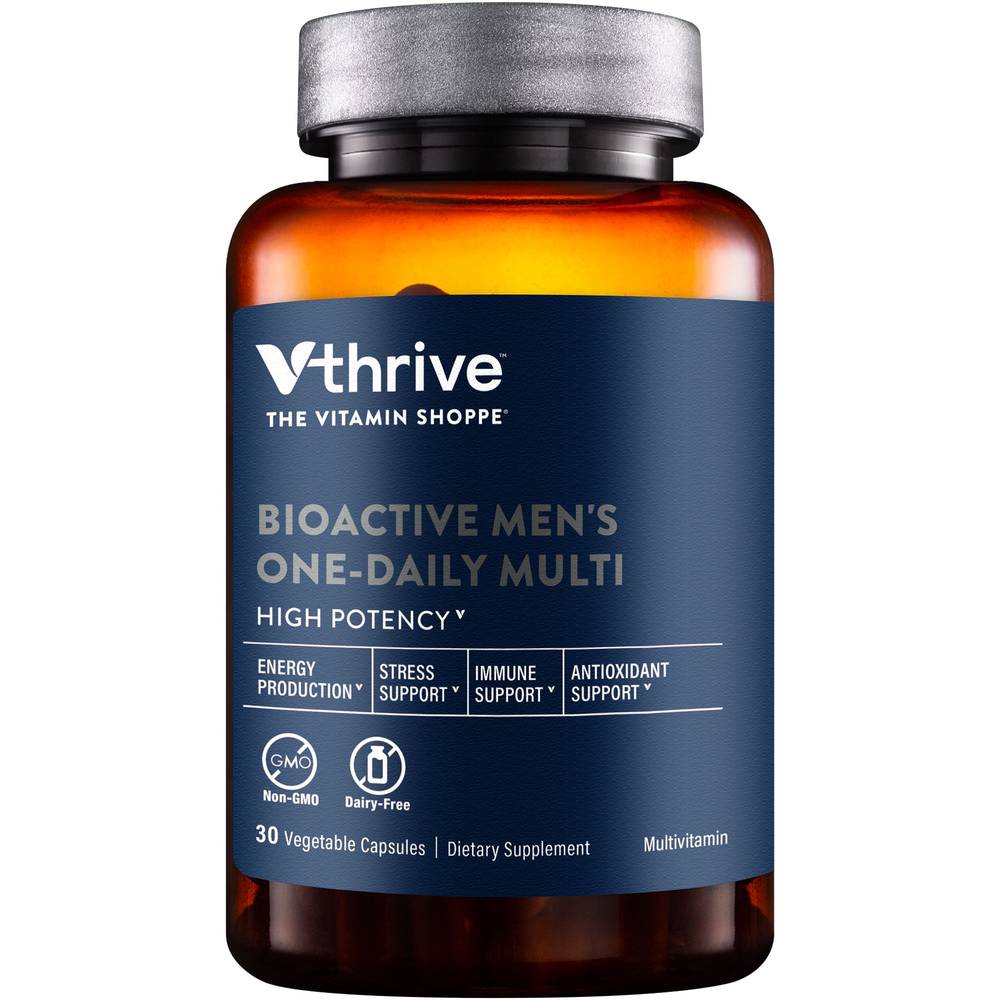 Vthrive Once-Daily Bioactive Multivitamin Vegetarian Capsules (male)