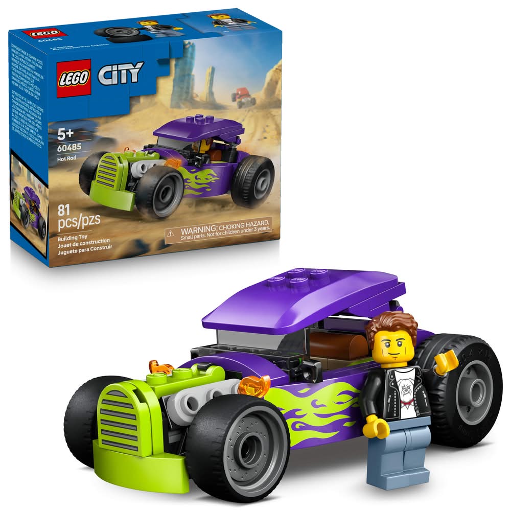 LEGO City Hot Rod Race Car Building Toy Set 5+ Years