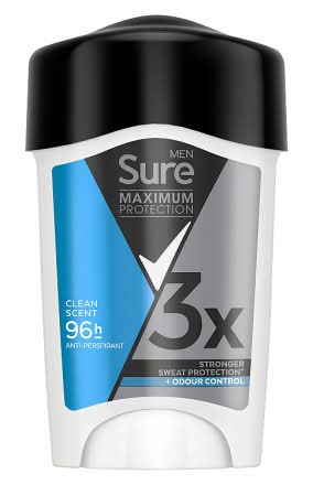 Sure Maximum Protection Anti-Perspirant Cream Stick Clean Scent (45ml)