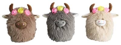 Signature Select 10 Inch Wooly Bull Plush Styles May Vary- Each