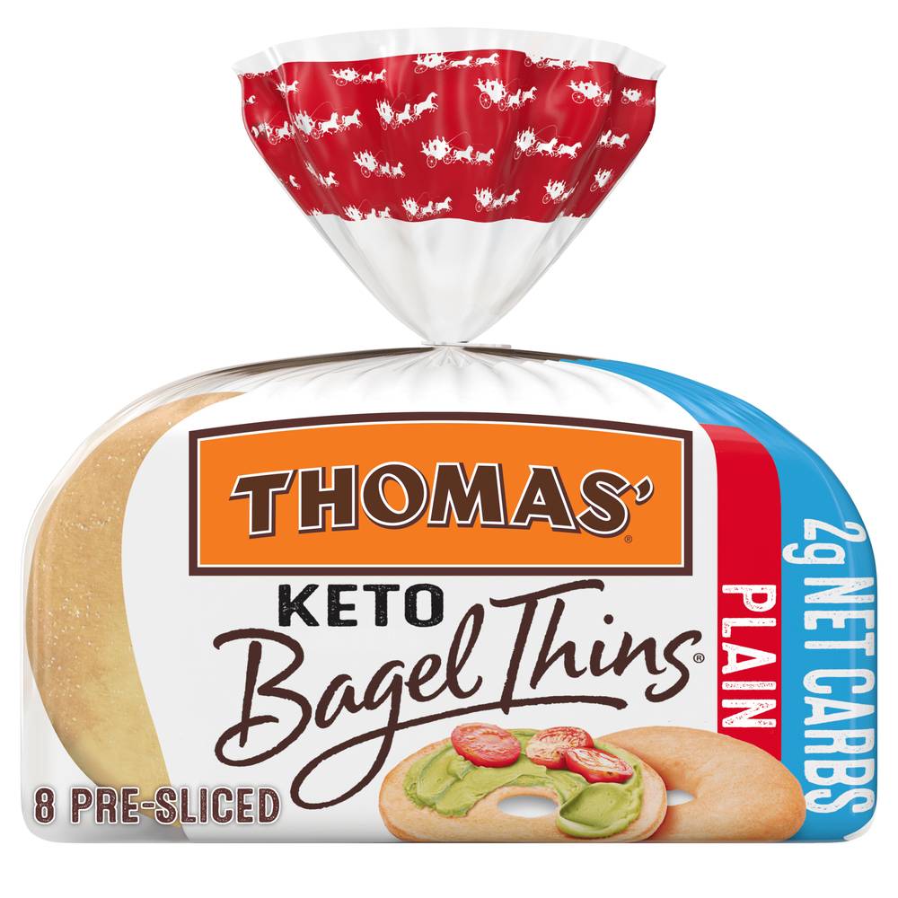 Thomas' Keto Plain Bagel Thins (13 oz, 8 ct)