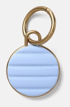 Heyday Air Tag Silicone Puffer Keychain, Periwinkle Blue