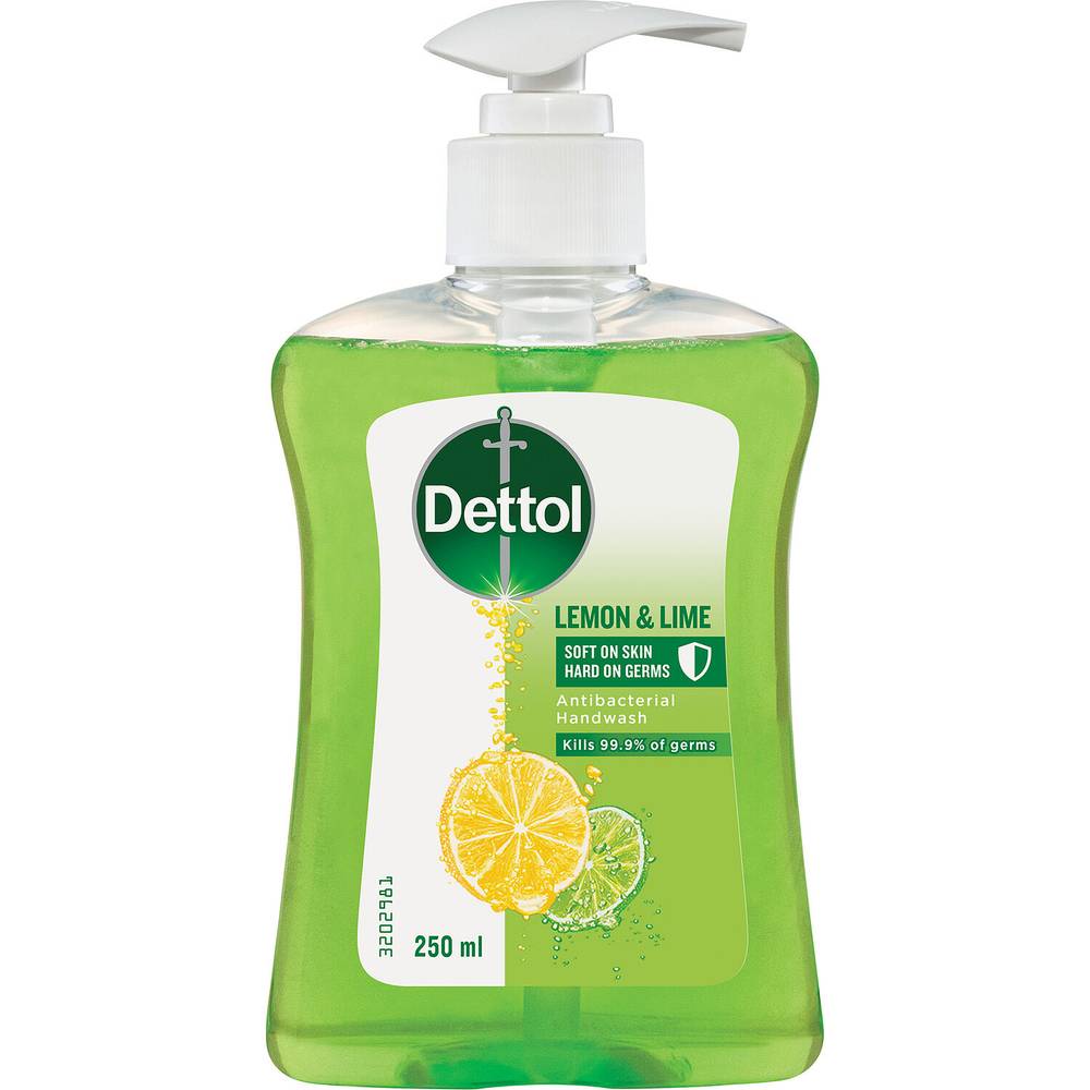 Dettol Liquid Hand Wash, Lemon-Lime (250mL)