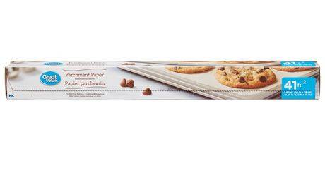 Great value papier parchemin great value (41 pi carrés) - parchment paper (1 unit)