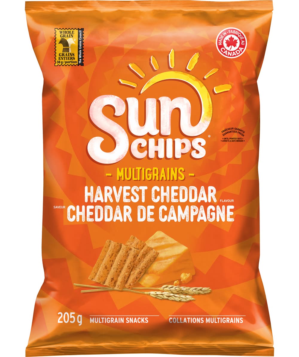 Sun Chips Multigrain Snacks, Harvest Cheddar (205 g)