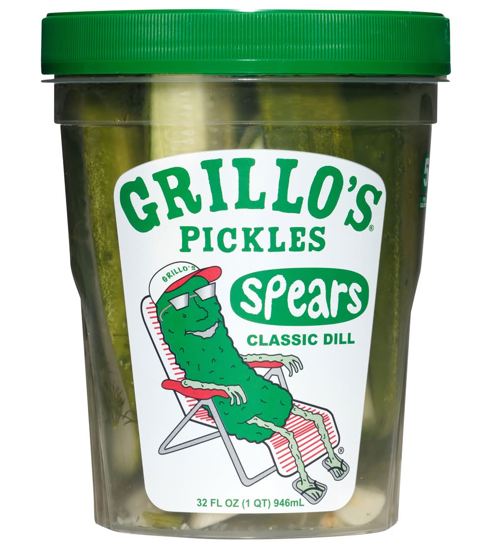 Grillo’s Pickles Classic Dill Spears (32 fl oz)