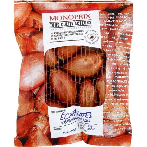 Monoprix - Tous cultiv'acteurs échalotes traditionnelles (250g)