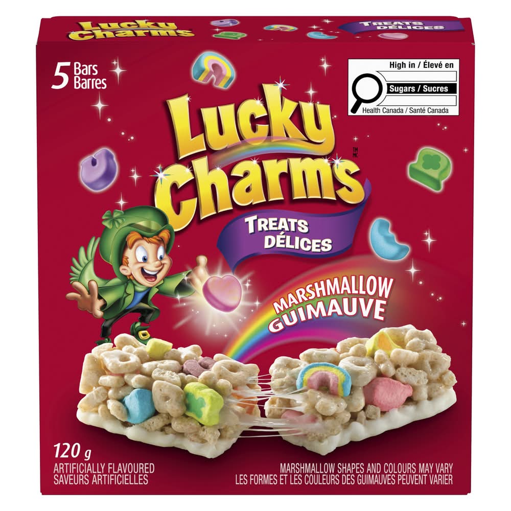 Lucky Charms Marshmallow Treats Bars (120 g, 5 ct)