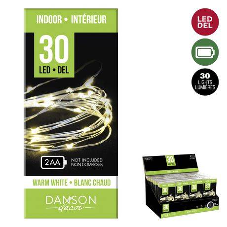 Danson Decor Indoor Microdot Light String (30 ct) (warm white)