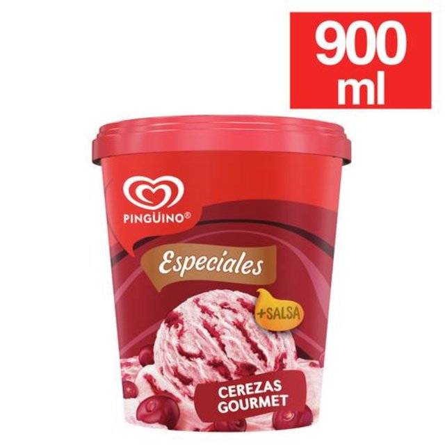 Pinguino Cerezas Y Vainilla 900 Ml