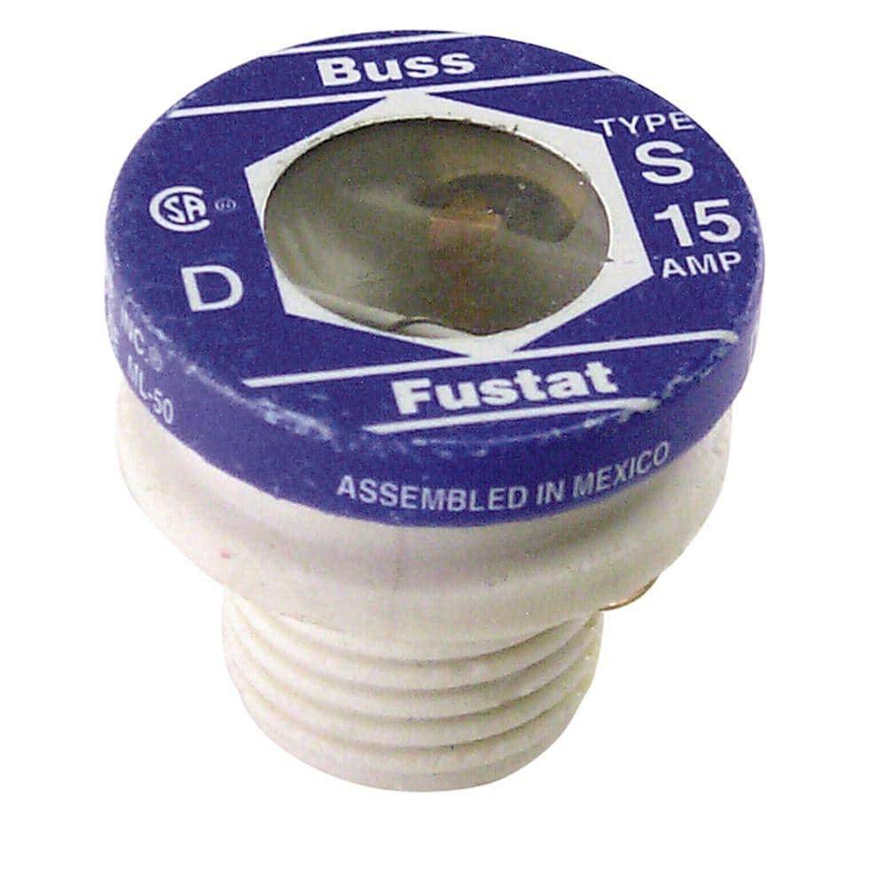 Cooper Bussmann S Series 15 Amp Plug Fuses (2 ct)