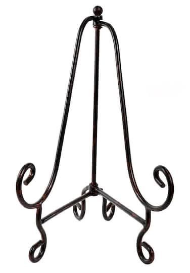 Studio Décor Swirl Easel, 15.5 in, Bronze