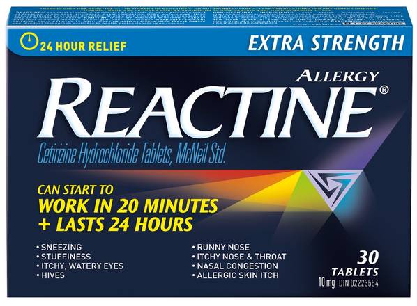 Reactine 10 mg Allergy Relief Tablets (30 ct)