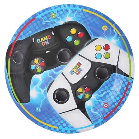 Game on Paper Plates (9 ct)