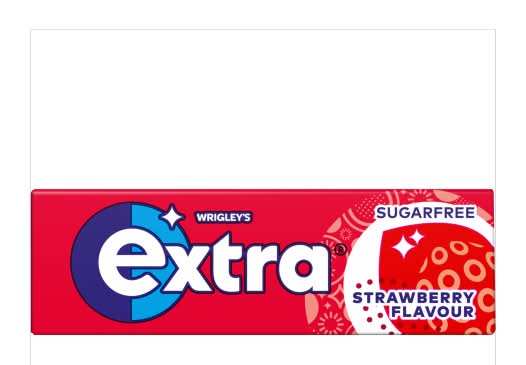 Wrigley's Strawberry, Extra Sugar Free Chewing Gums (10 pack)