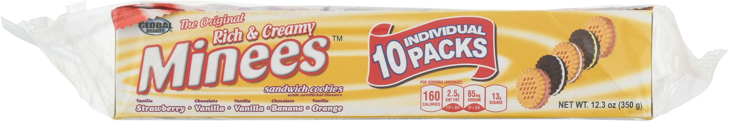 Global Brands Minees the Original Rich & Creamy Sandwich Cookies (12.3 oz)