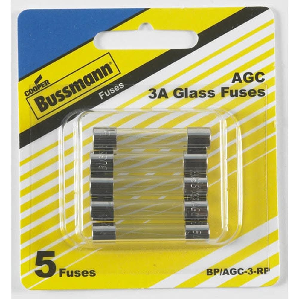 Cooper Bussmann 5 -Pack 3 Amp Fast acting Fuse
