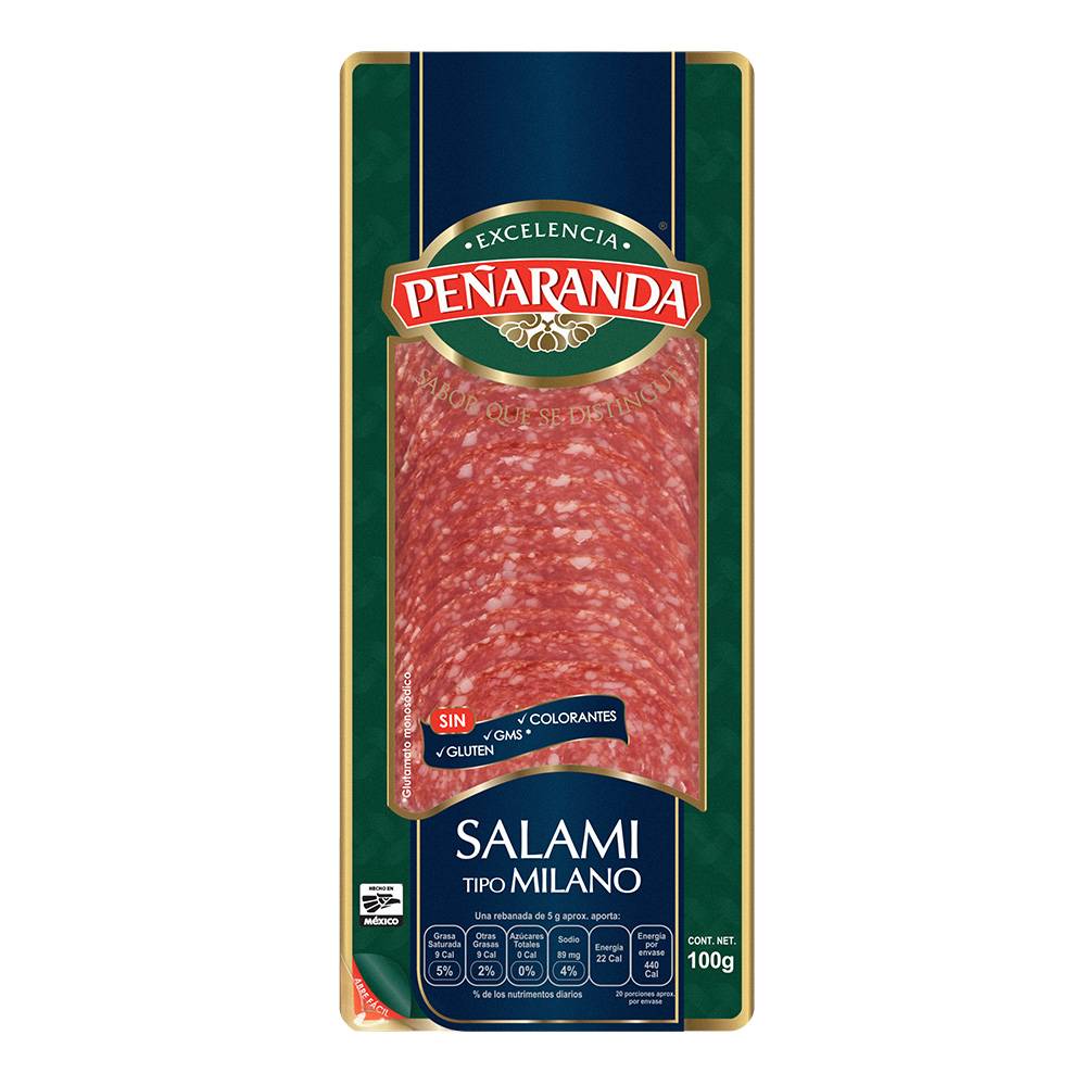 Peñaranda salami tipo milano (resellable 100 g)