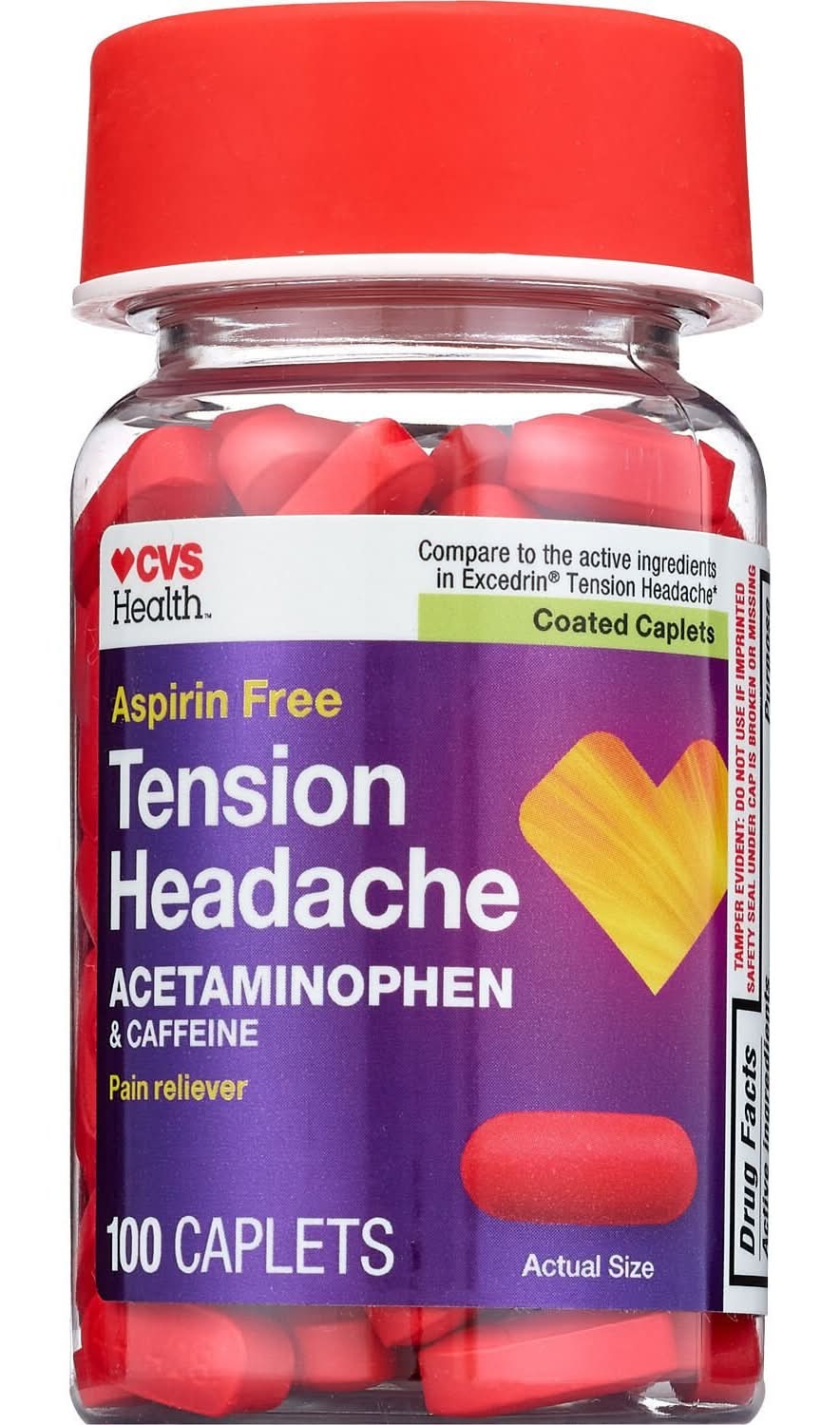CVS Health  Aspirin-Free Tension Headache Pain Reliever Caplets