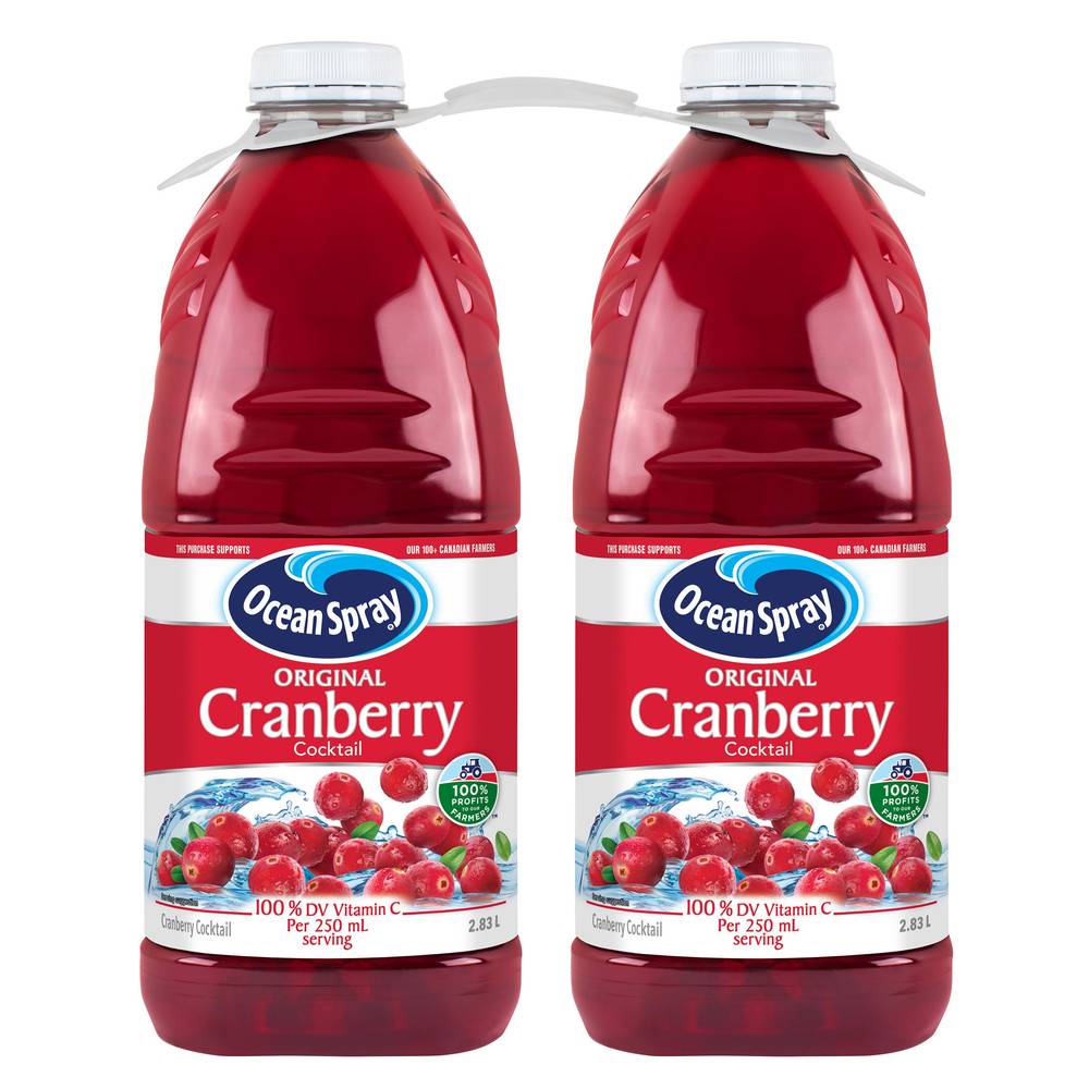 Ocean Spray Original Cranberry Cocktail, 2 × 2.83L