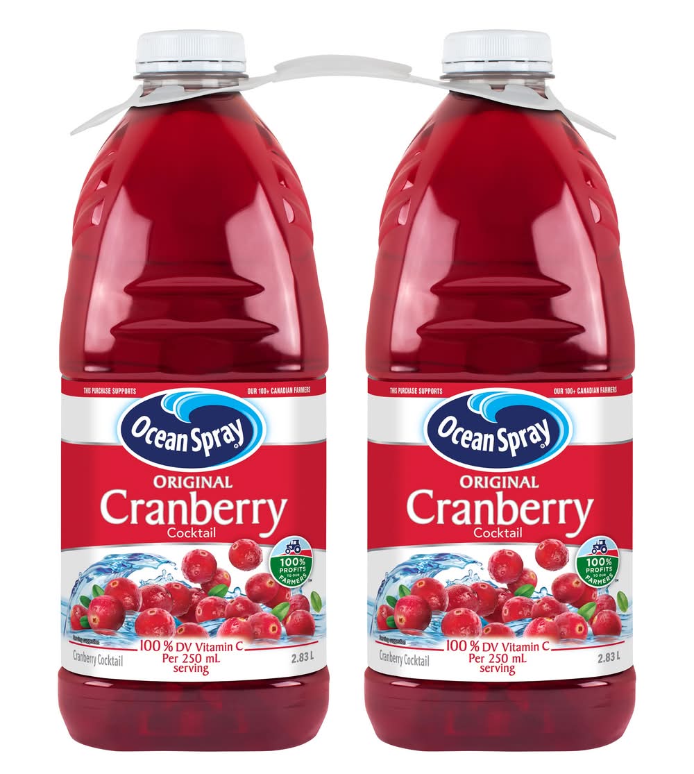 Ocean Spray Cocktail Aux Canneberges Original, 2 × 2,83L / Ocean Spray Original Cranberry Cocktail, 2 × 2.83L