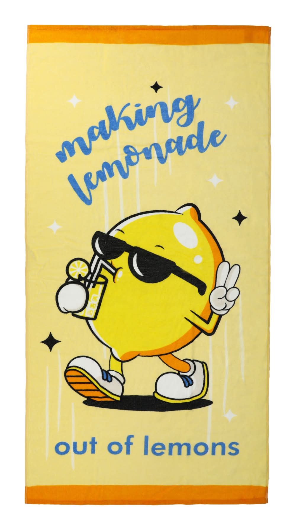 'Making Lemonade Out Of Lemons' Beach Towel 30in x 60in