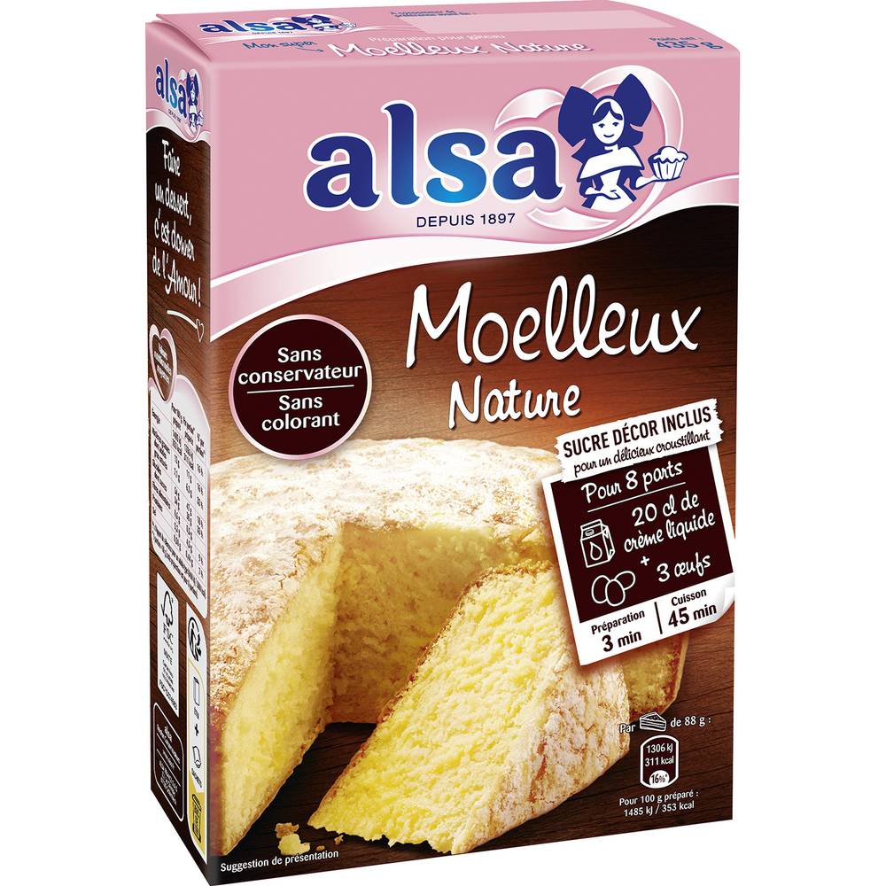 Alsa - Gâteau moelleux nature (430g)