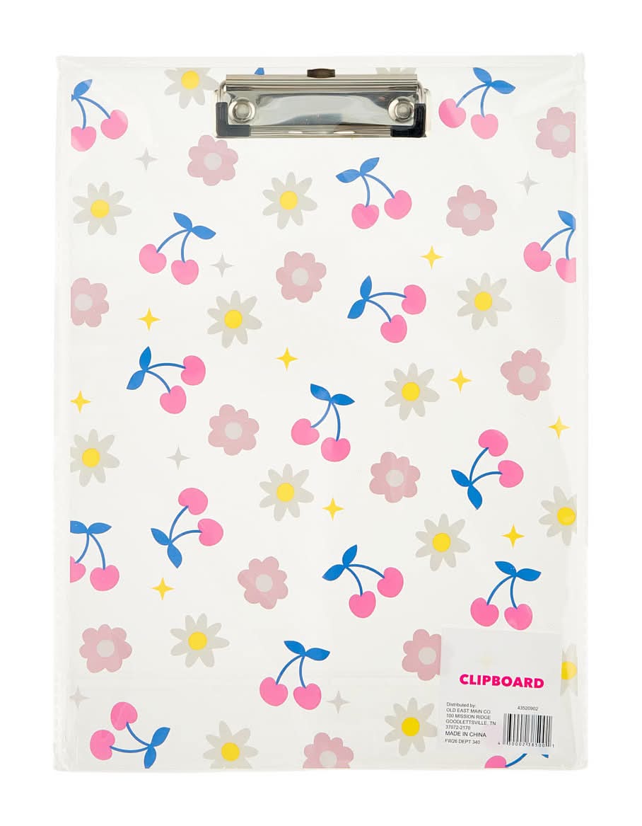 Summer Cherry Printed Clipboard